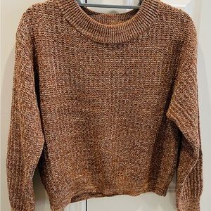 Universal Thread Marled Brown Crew Neck Sweater